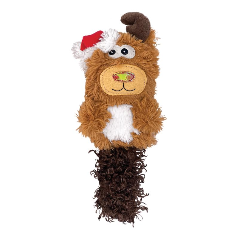 Kong Holiday Kickeroo Cat Toy - Reindeer Or Snowman, Catnip-Filled, Christmas Plush Toy (Snowman/Reindeer Combo 2 Pack)