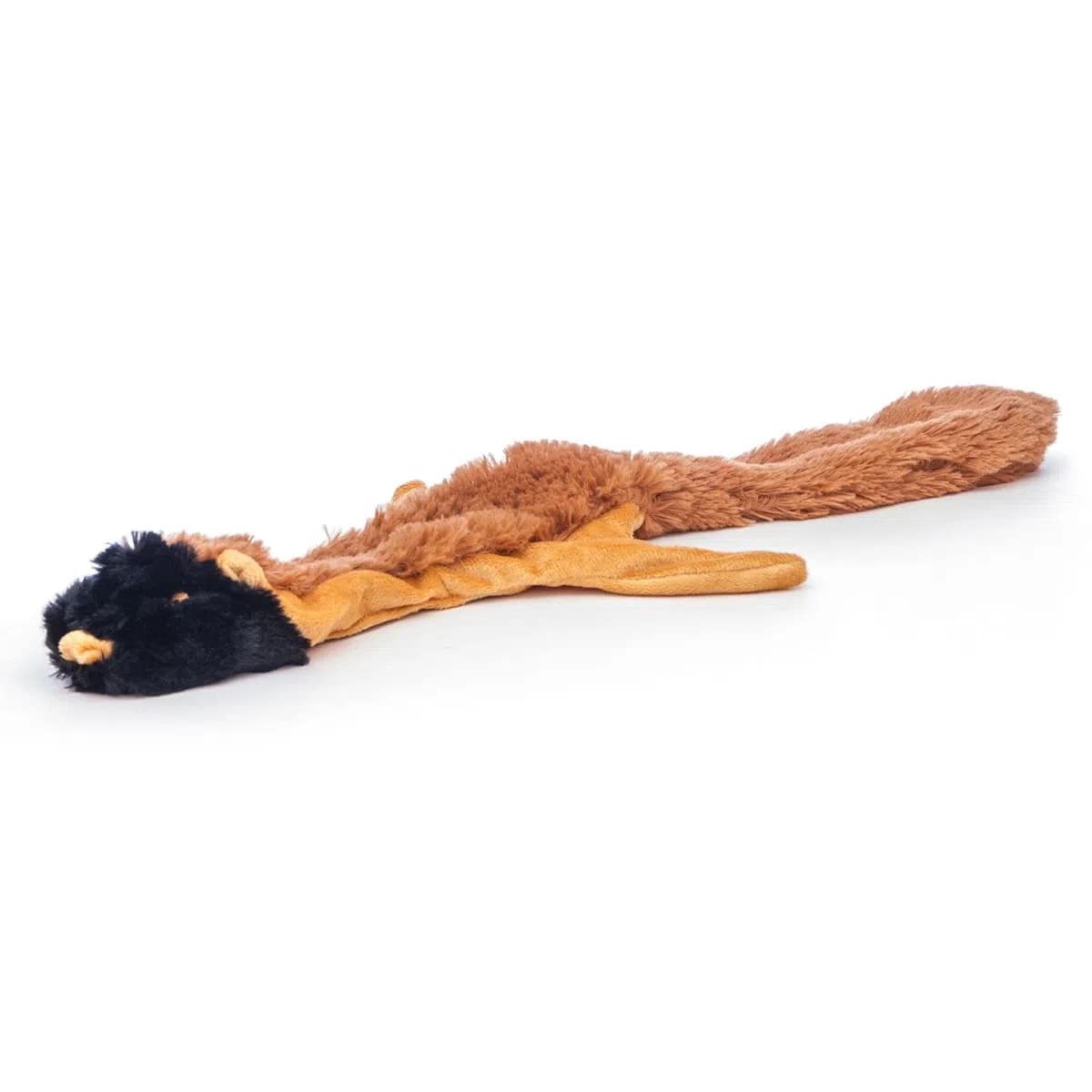 Jeffers Pet Thinnies Unstuffed Squeaker Dog Toy - 21'' Plush Chipmunk, Flat Stuffing Free Chew Toy For Small, Medium & Large Dog