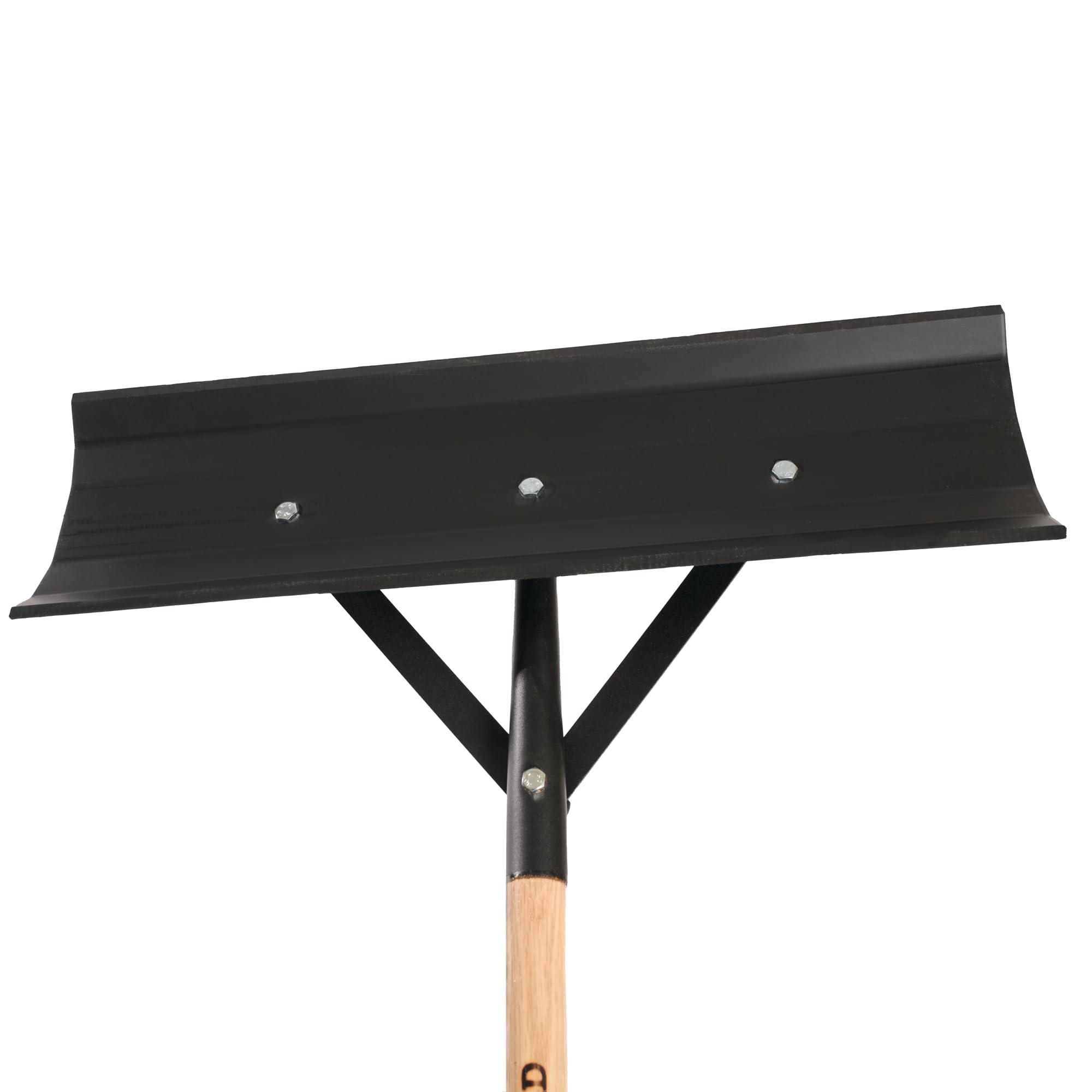SCENIC ROAD Heavy Duty Ice Scraper Tool - 24" Reversible Blade, 58" Handle, Poly Material, Black, Model SRP24 - Made in USA