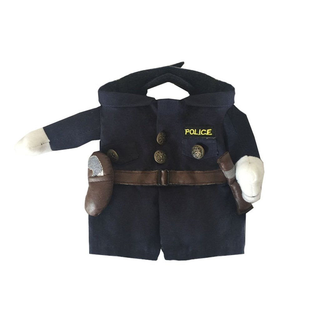 Nacoco Pet Policeman Costumes Dog And Cat Halloween Suits (Large)