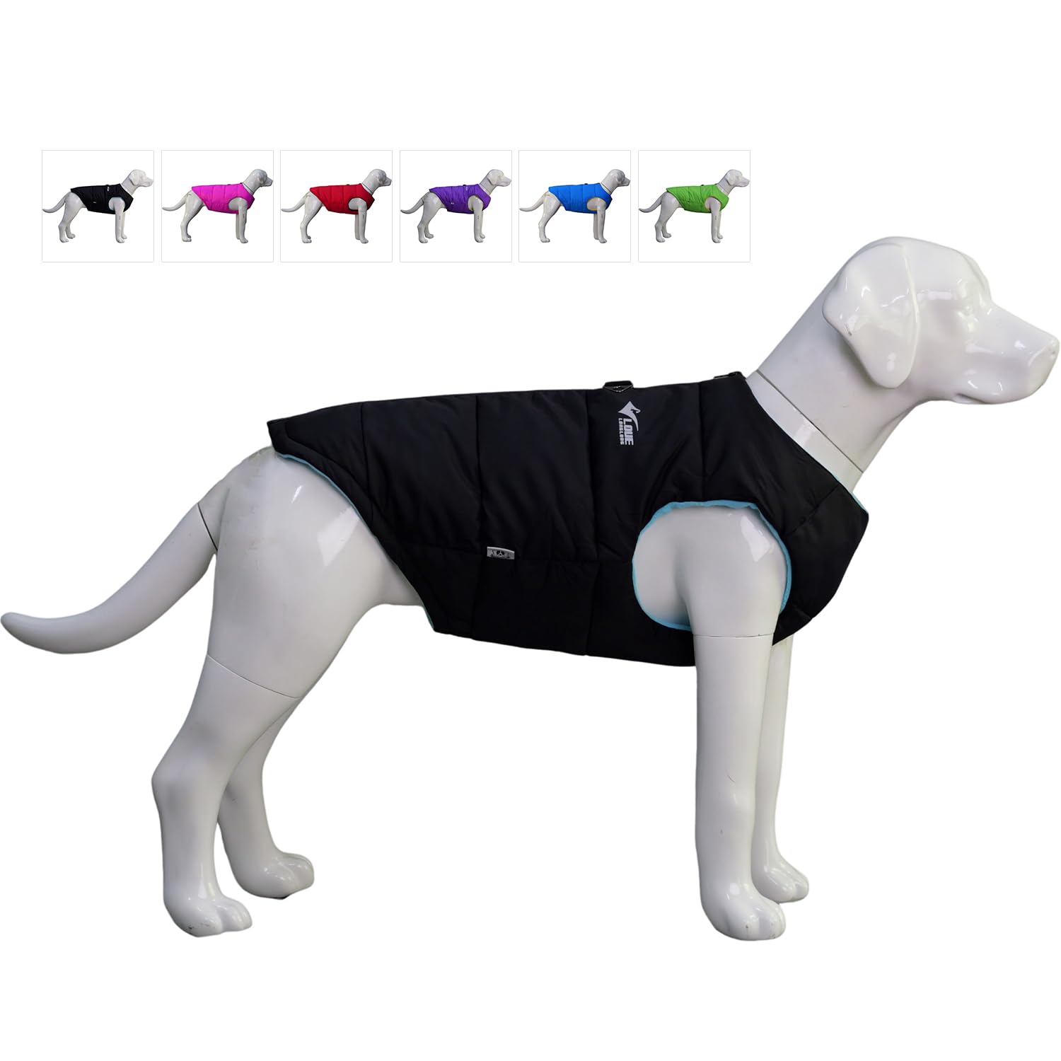 Dog Winter Jacket, Waterproof Windproof Dog Winter Vest Super Warm Polar Fleece Dog Winter Clothes With Smooth Zipper Closure For Small Medium Large Dogs Black S