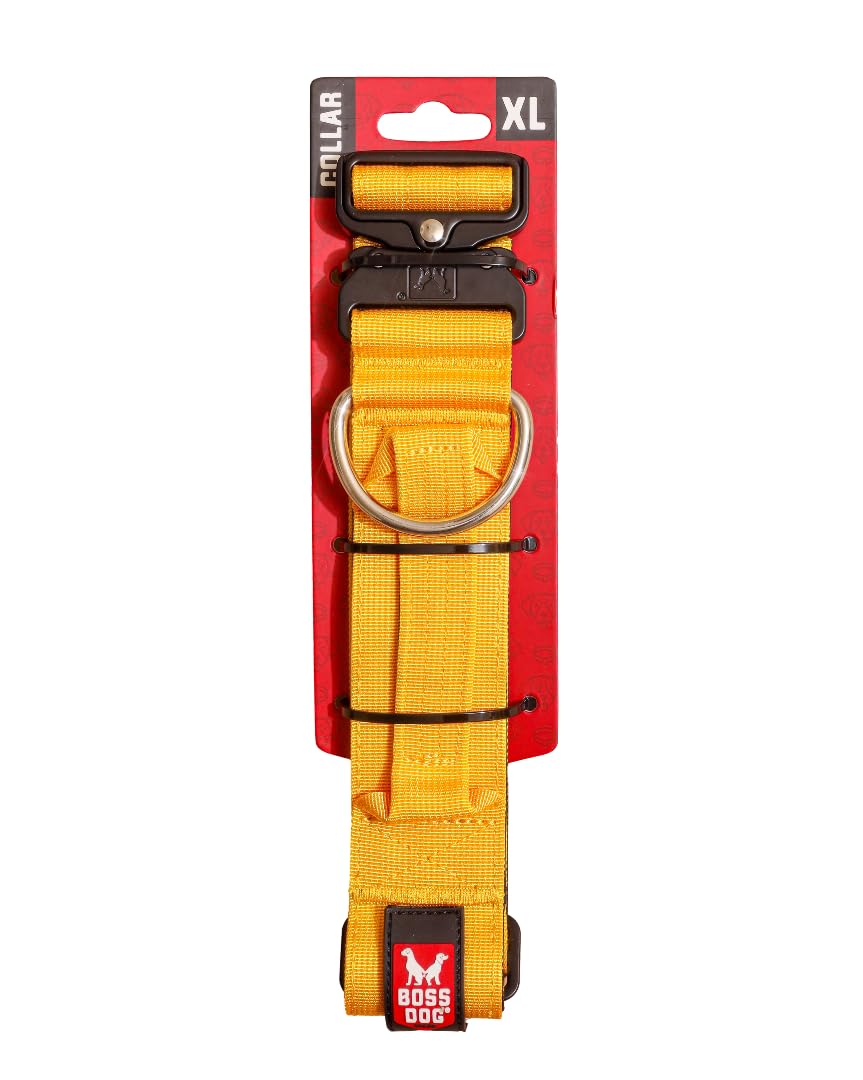 Boss Dog Tactical Collar, Yellow, X-Large