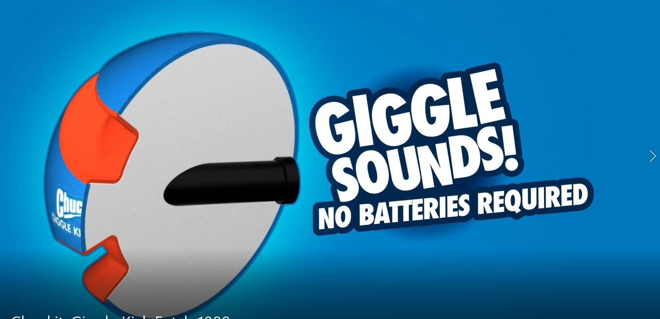 Chuckit! Kick Fetch Dog Toy Ball With Giggle Sounds, Small