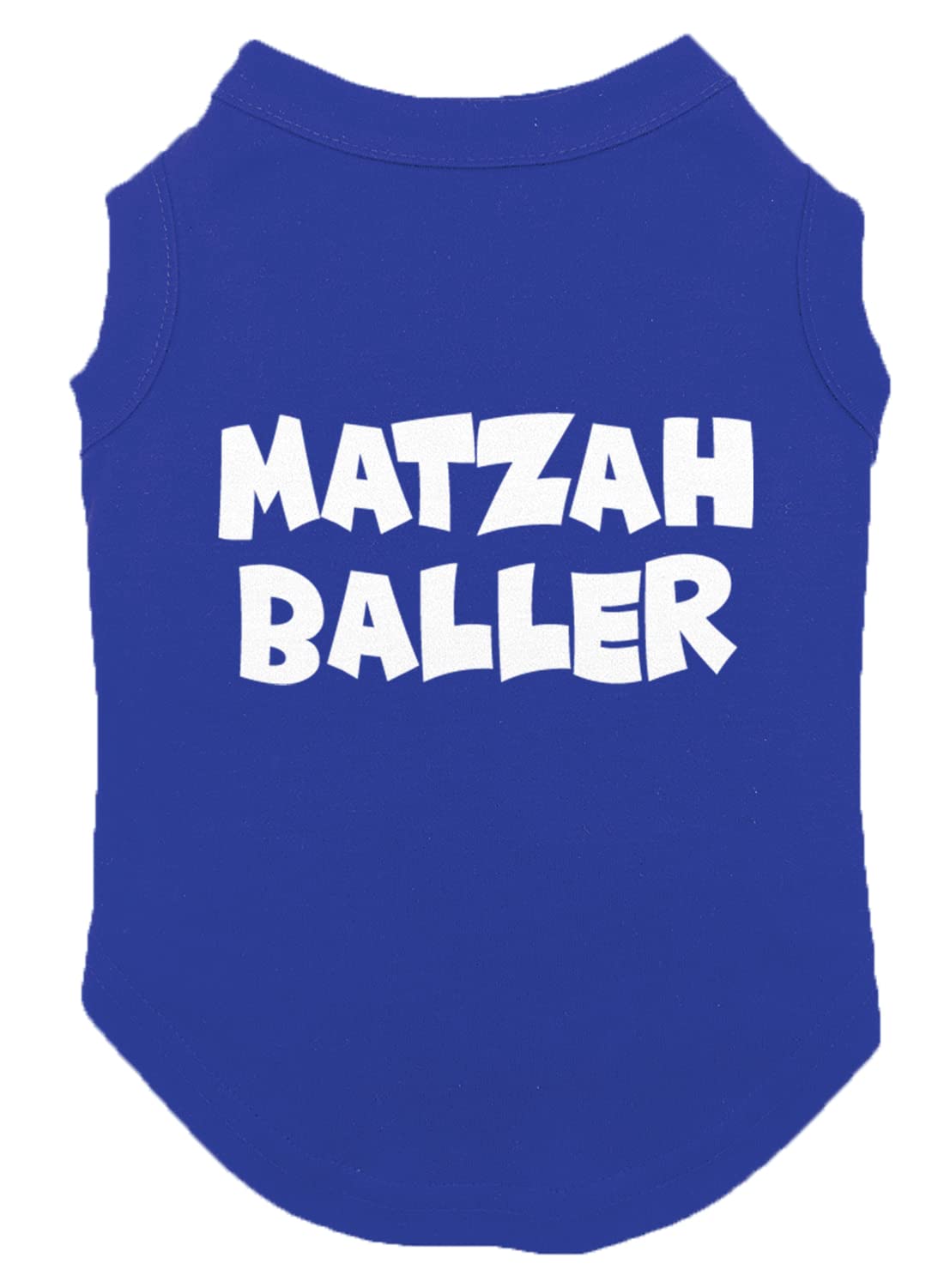 Matzah Baller - Matzo Hanukkah Passover Seder Dog Shirt (Royal Blue, X-Small)