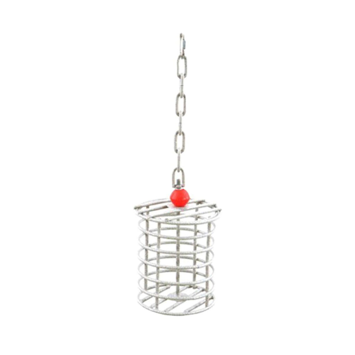 Large Round Bird Toy Feeder Color: Black