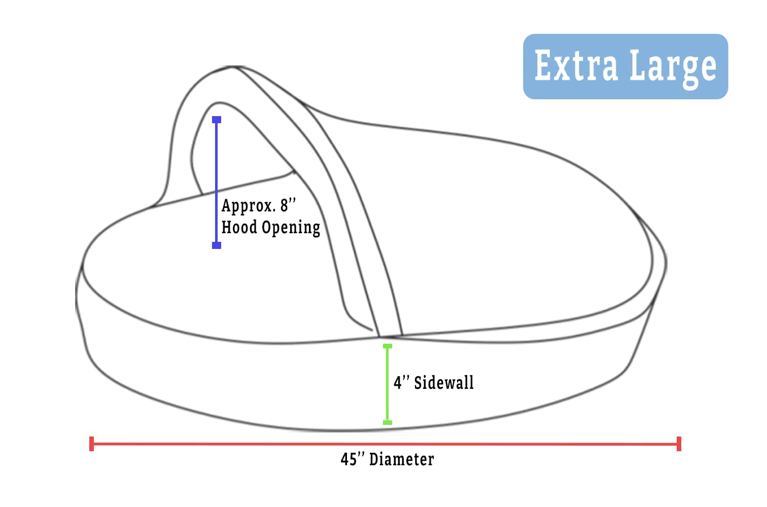 Snoozer Luxury Microsuede Cozy Cave Pet Bed, Extra Large, Buckskin