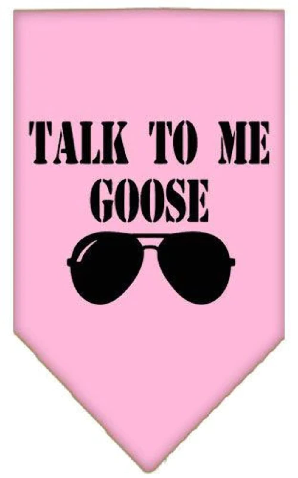 Pet and Dog Bandana Screen Printed, "Talk To Me Goose" Cocoa Small