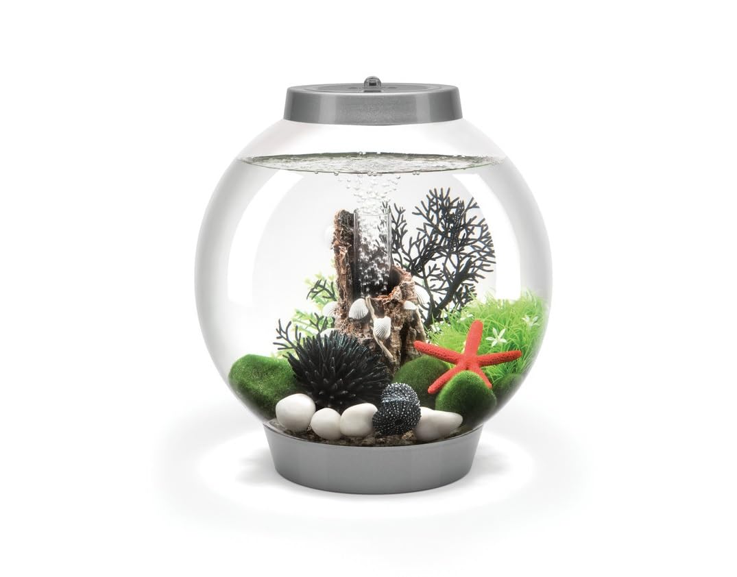 biOrb Classic 15 Acrylic 4-Gallon Aquarium with Multi-Color Remote-Controlled LED Lights Modern Compact Tank for Tabletop or Des