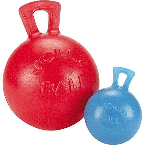 Rubber Dog Toy Tug-N-Toss Jolly Ball Small 4 1/2' Fetch Toys For Horse Play