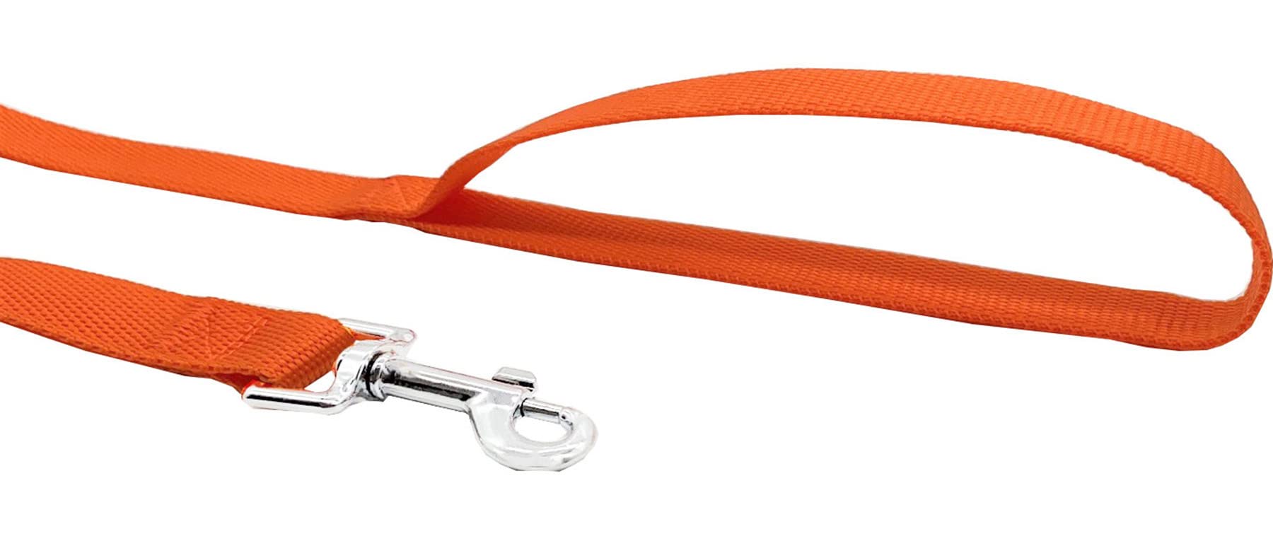 Nylon Training Dog Leash For Small Medium Large Dogs, 15Ft 20Ft 30Ft 50Ft Long Leash Dog/Puppy Lead For Obedience Recall Training, Camping (50Ft, Orange)