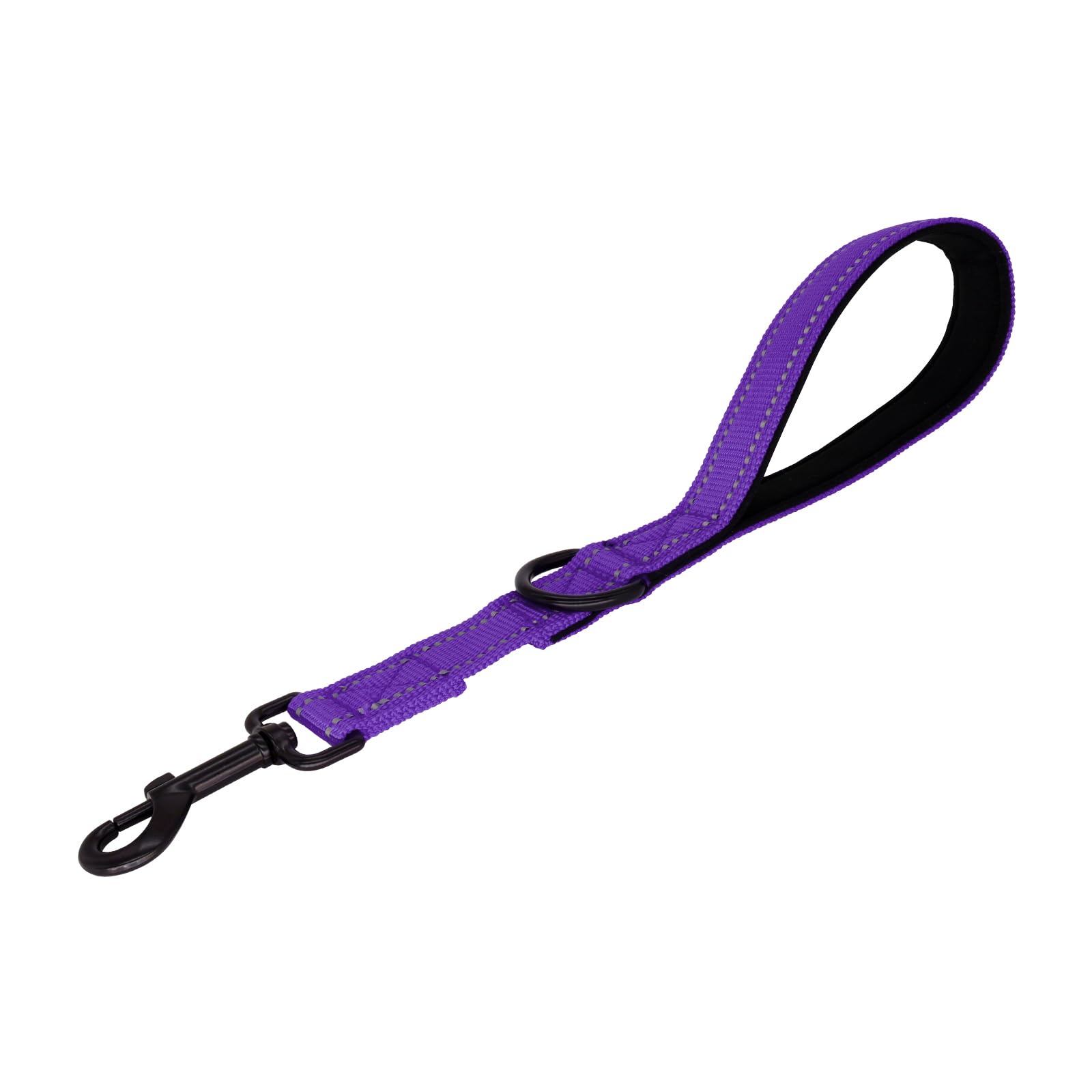Giecooh Short Dog Leash, Reflective Traffic Leash With Padded Handle, 1 Ft Nylon Training Leashes For Small Meidum Large Dogs, P