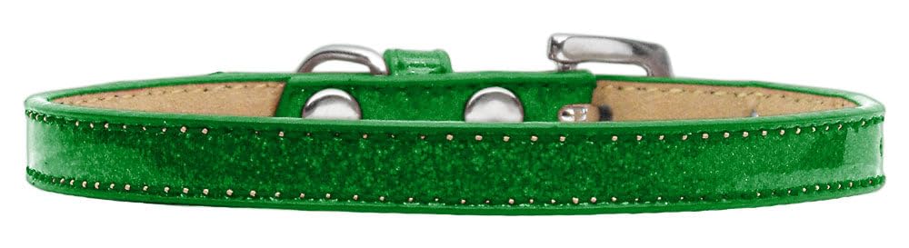Mirage Pet Products Plain Ice Cream Dog Collar, Size 14, Emerald Green