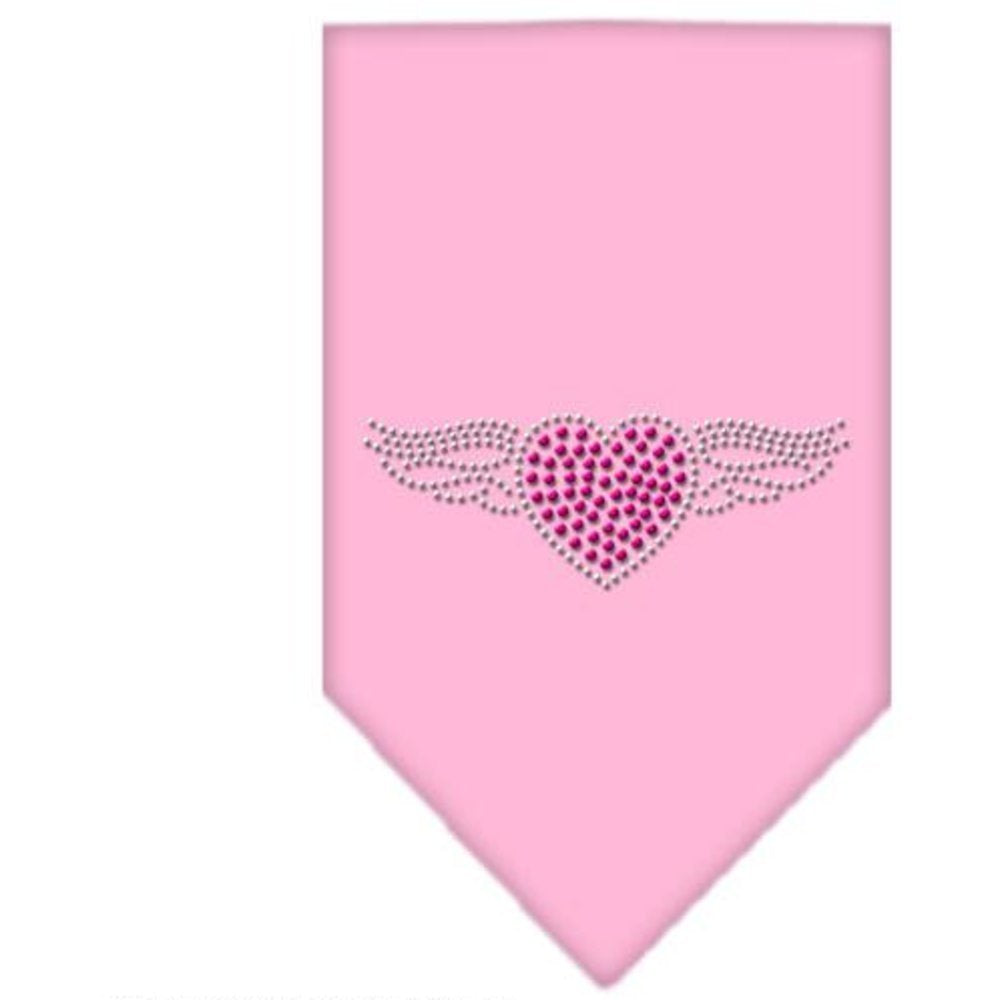 Mirage Pet Products Aviator Rhinestone Bandana, Large, Light Pink