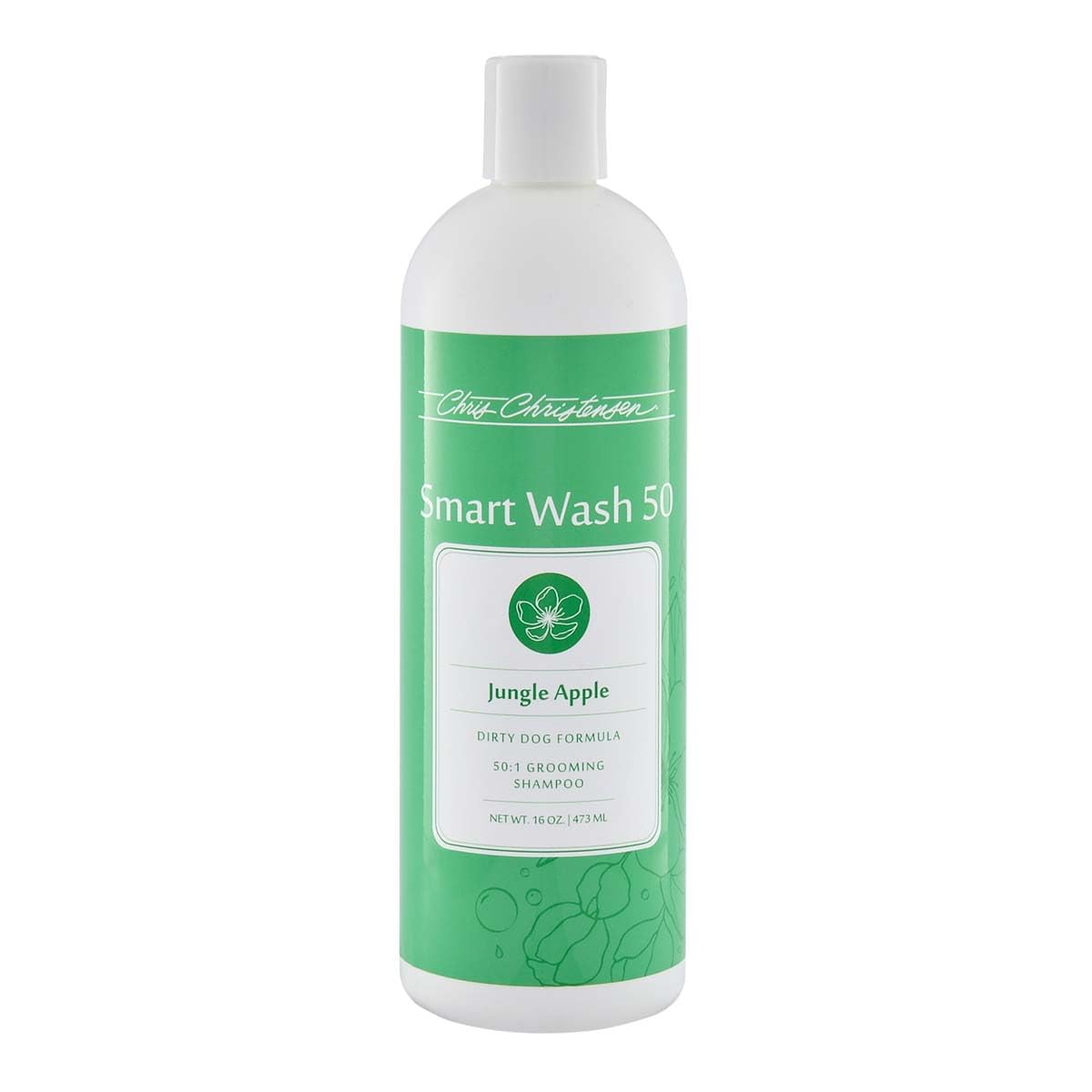Chris Christensen SmartWash50 Jungle Apple Ultra Concentrated Dog Shampoo, Makes up to 50 Bottles, Groom Like a Professional, Co