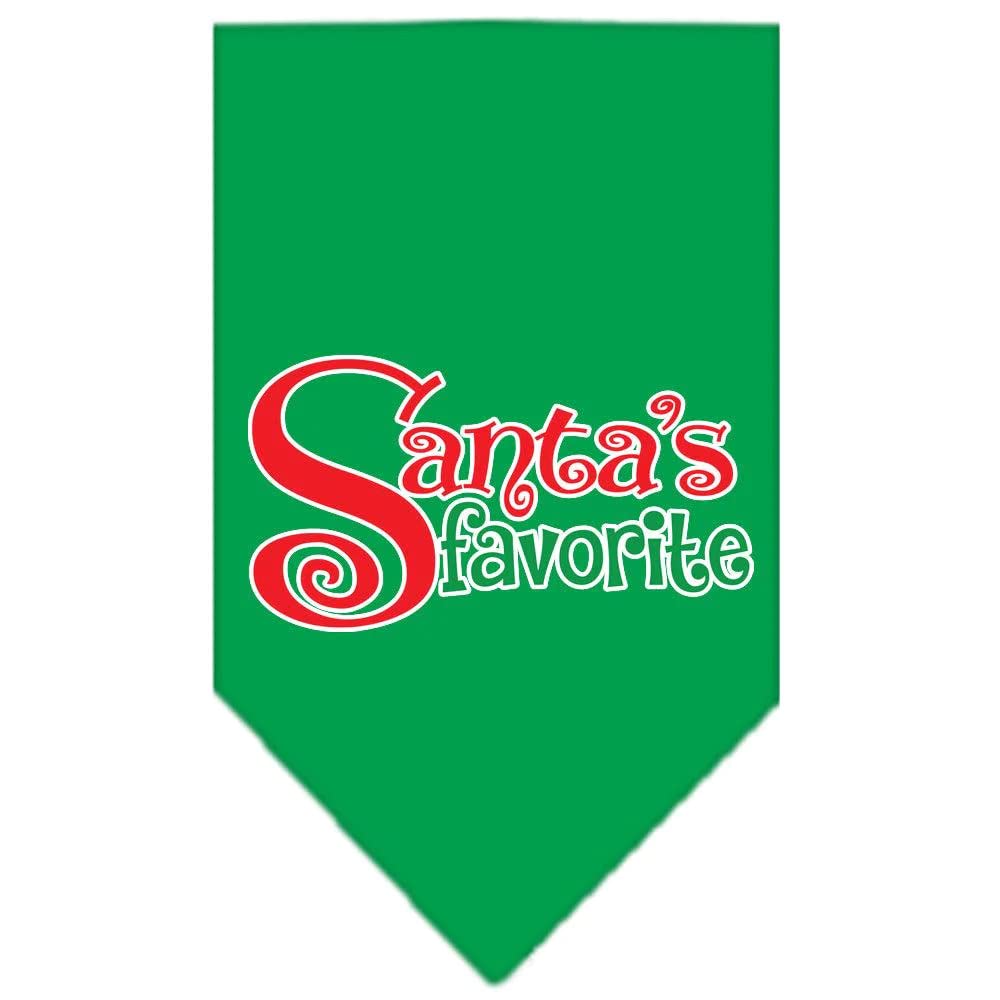 Mirage Pet Products Santa's Favorite Screen Print Pet Bandana, Small, Bright Pink