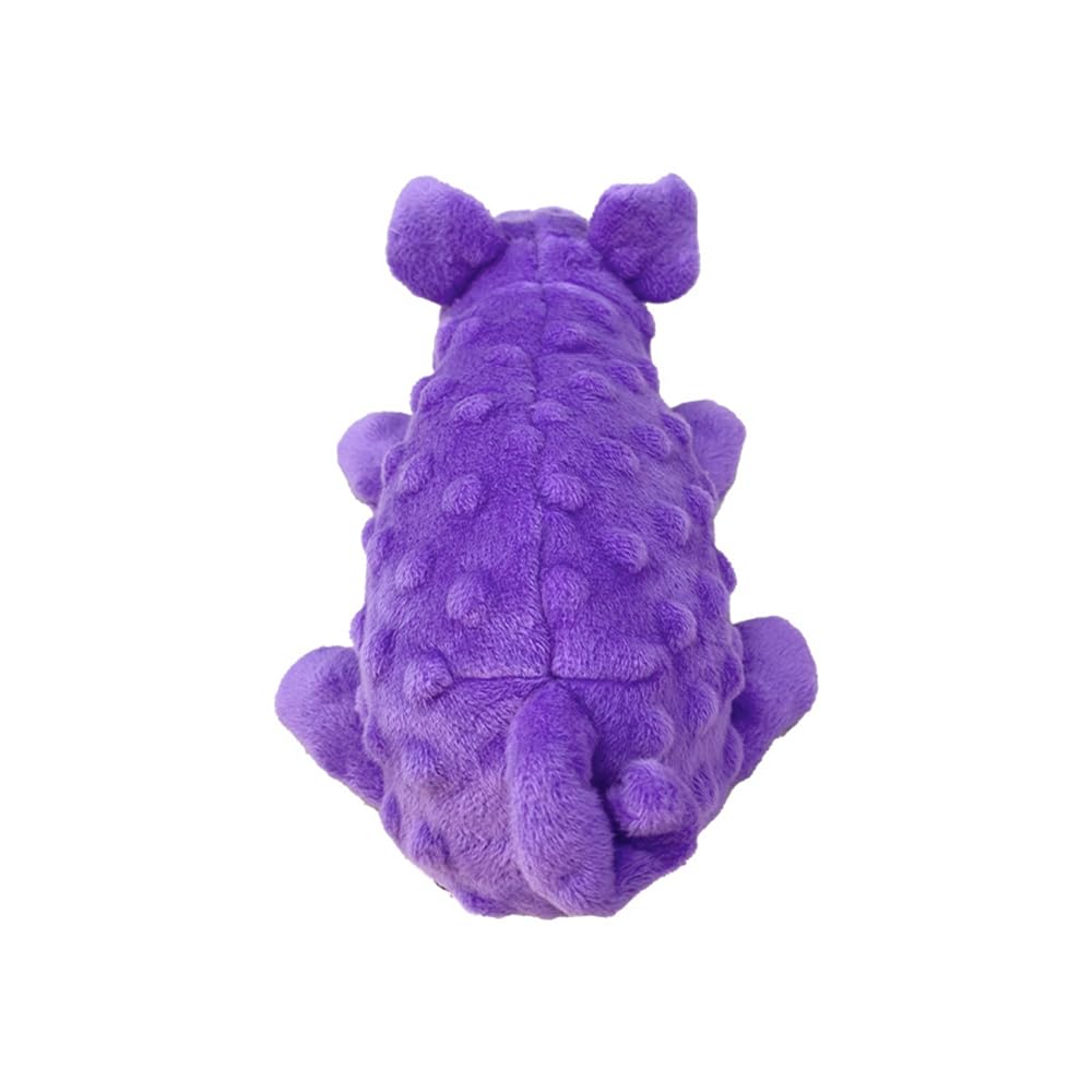Hnqtjjs Squeaky Dog Toys Plush Dog Toy With Crinkle Paper Stuffed Durable Dog Chew Toys For Small Middle And Large Dogs Pig Purp