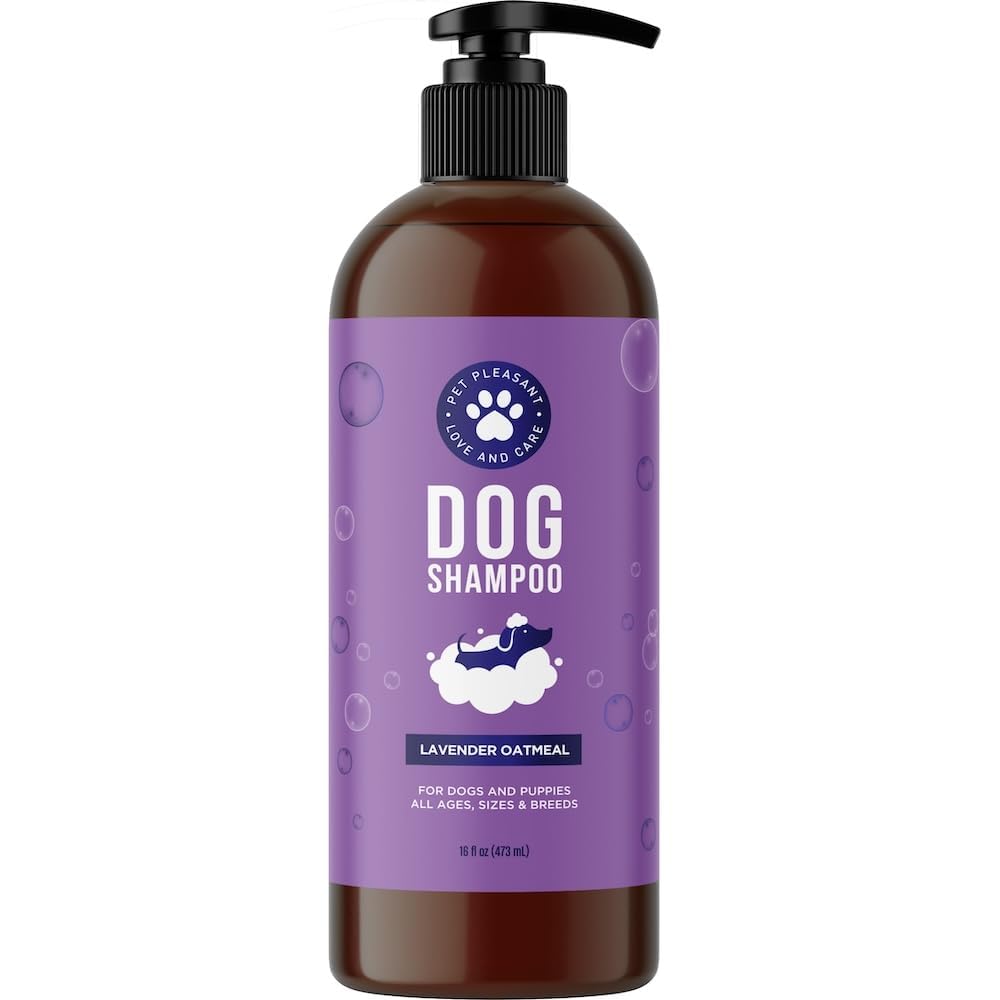 Cleansing Dog Shampoo For Smelly Dogs - Refreshing Colloidal Oatmeal Dog Shampoo For Dry Skin And Cleansing Dog Bath Soap - Moisturizing Lavender And Oatmeal Shampoo For Dogs And Great Smelling Pups