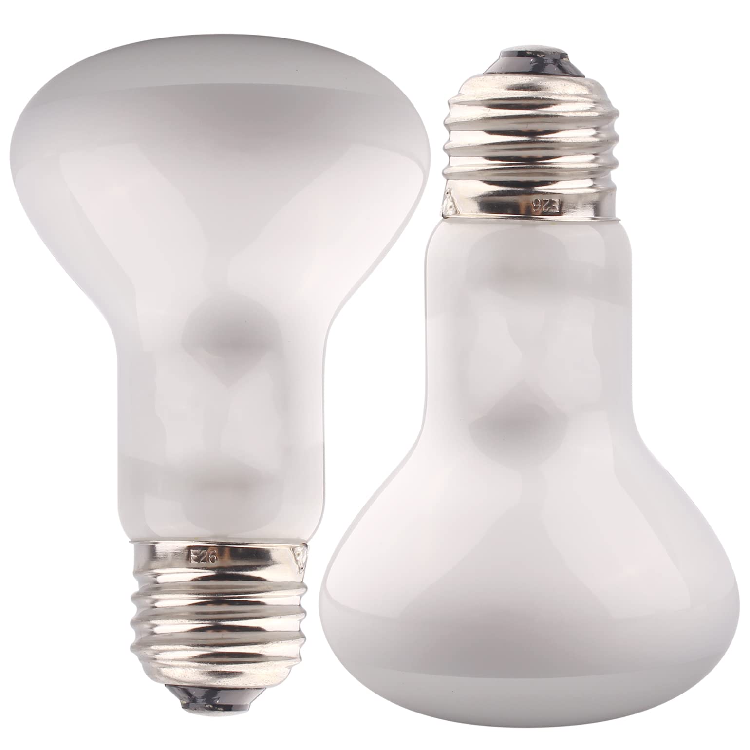 Aiicioo Reptile Basking Light Bulb - 50W Reptile Heat Lamp 2 Pack Uva Daylight Amphibians Basking Bulb For Bearded Dragon Turtle