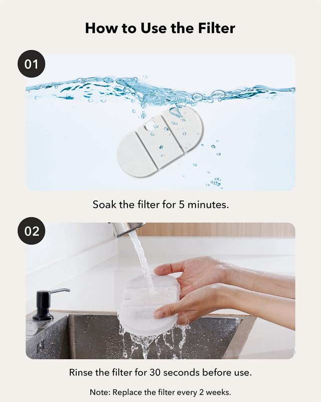 PETLIBRO Cat Water Fountain 2.1L, Ultra Quiet BPA-Free Stainless Steel Blue Pet Dispenser with 2 Flow Modes & 4 Filters