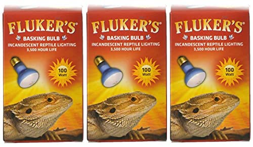 (3 Pack) Fluker'S Basking Spotlight Bulbs For Reptiles 100 Watt