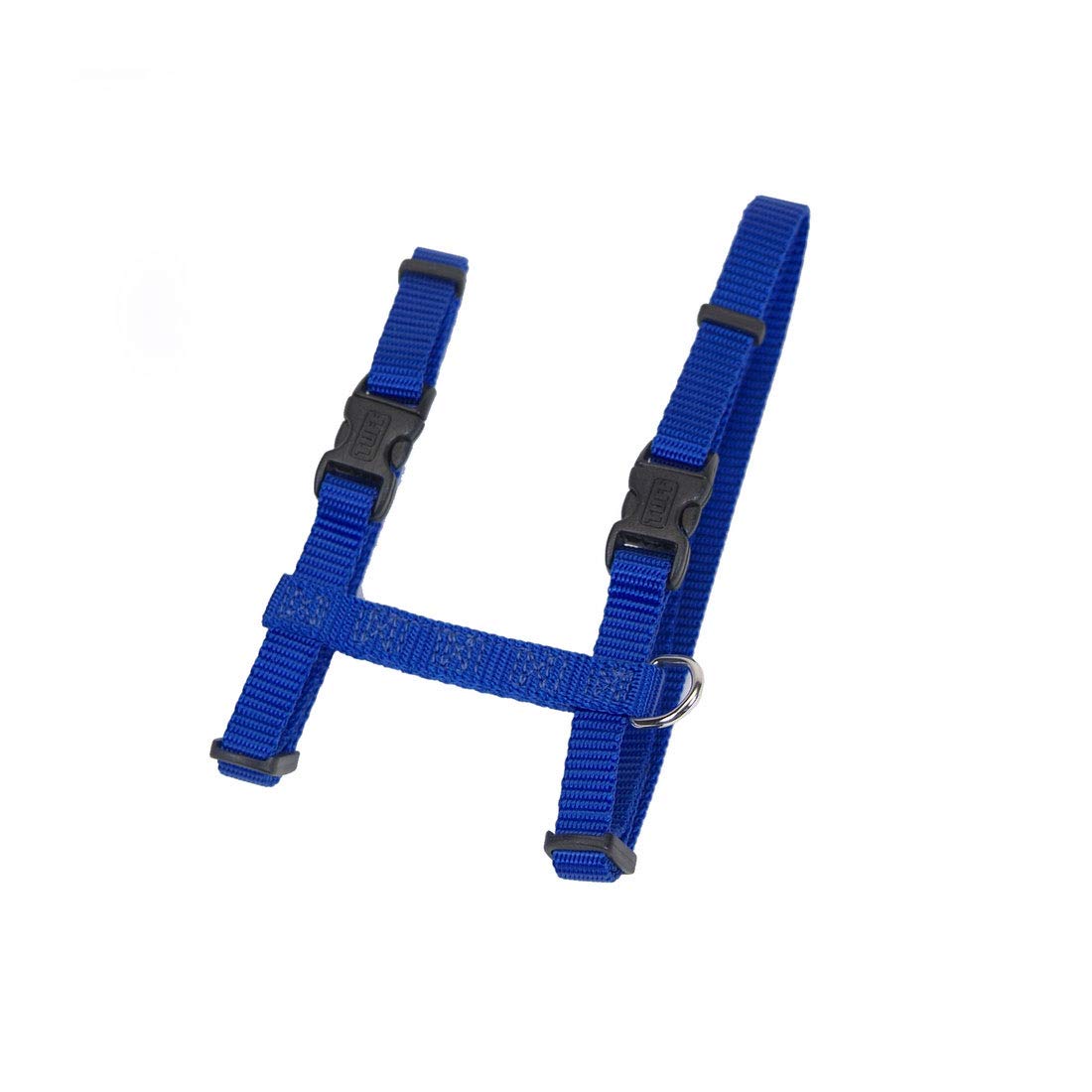 Coastal Pet Figure 'H' Adjustable Cat Harness - Outdoor Cat Supply - Comfortable For Cats - Secure Snap-Lock Buckles - Blue, 3/8' X 10'-18'