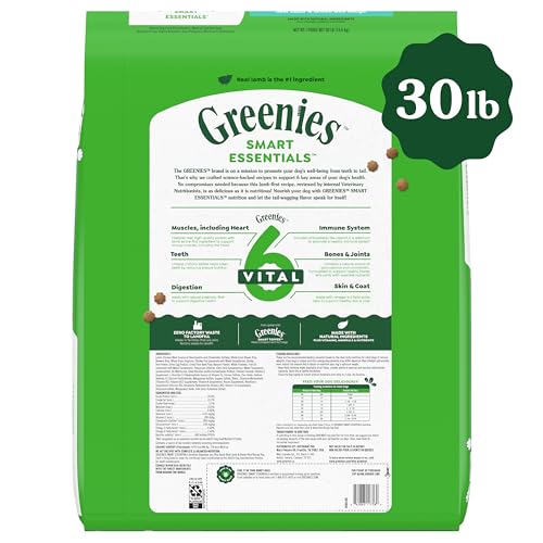 Greenies Smart Essentials Sensitive Digestion & Skin Adult Dry Dog Food Real Lamb & Brown Rice Recipe, 30 lb. Bag