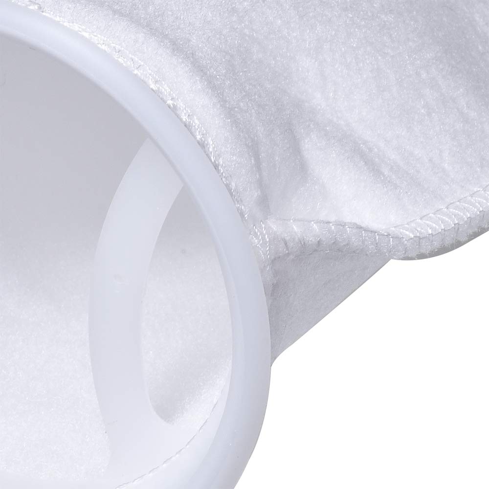 Alegi Aquarium Filter Socks 4 Inch By 14 Inch Long, 200 Micron - 4 Inch Ring Aquarium Felt Filter Bags - 4Pack