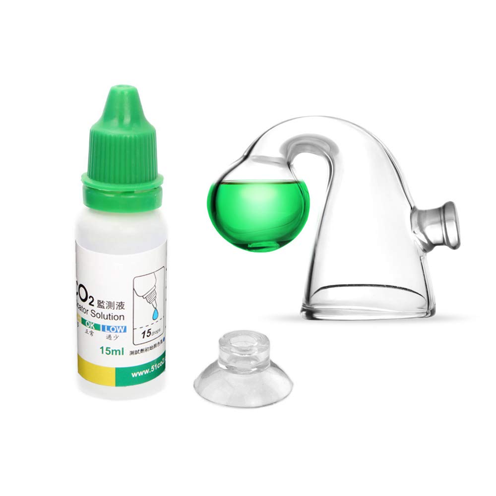 Fzone Aquatic Co2 Glass Drop Checker Ph Momitor For Aquarium Plant Fish Tank Test Co2 Kit
