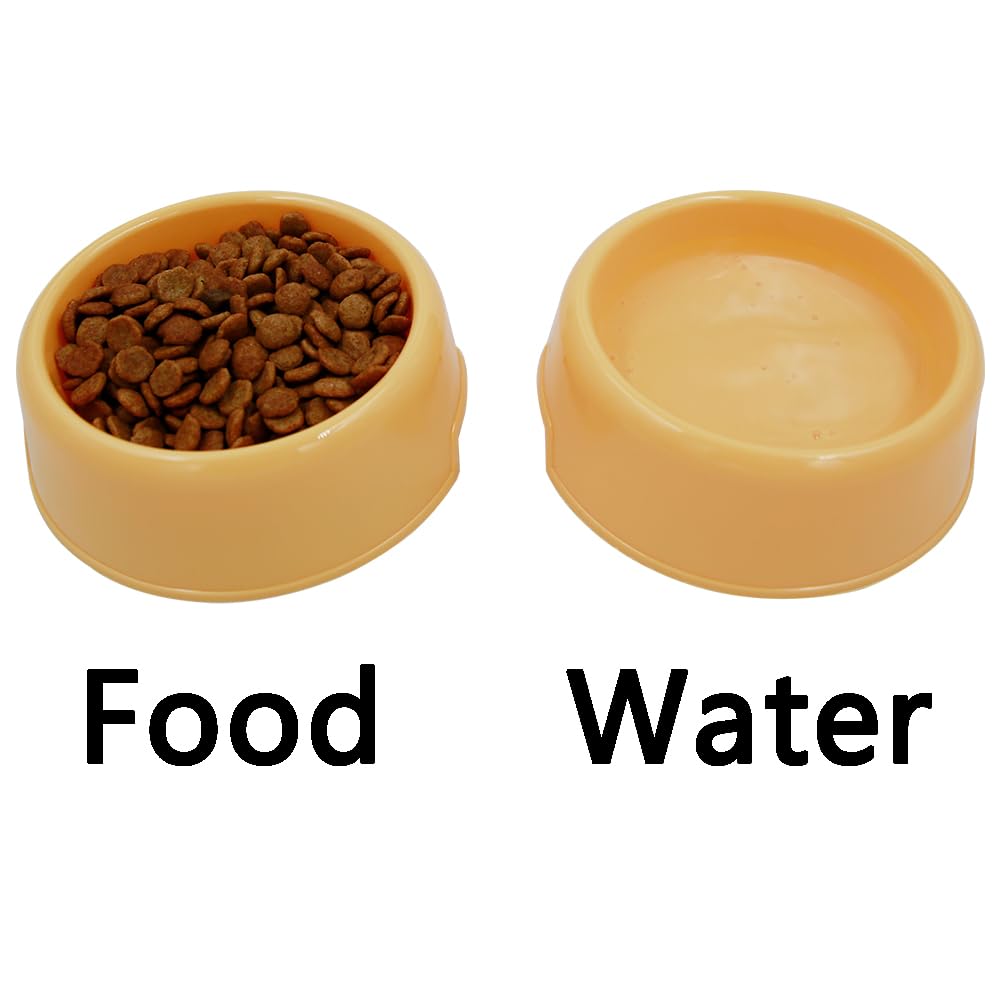 Dog Bowls Cat Bowls (Green+Blue+Yellow+Orange, Small)