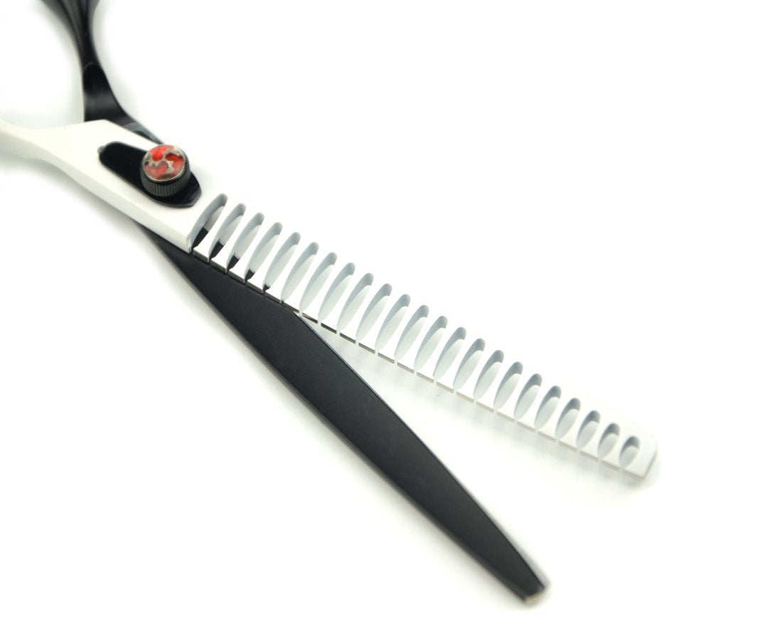 Lilys Pet High-End Series 8-Inch Japanese 440C Pet Dog Chunker Shears,Fishbone-Shaped Big Tooth Professional Pet Grooming Chunke
