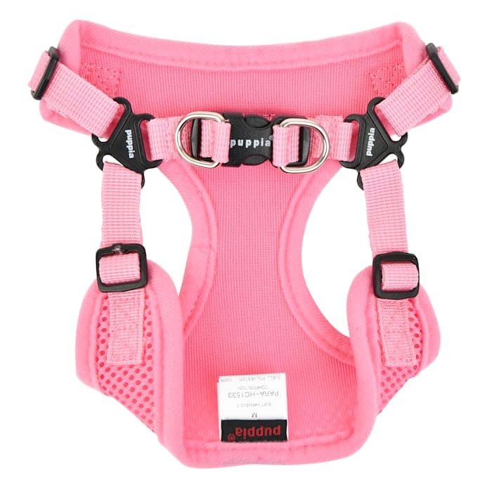 Puppia Para-Hc1533-Pk-L Pink Soft Harness C Pet-Vest-Harnesses, Large