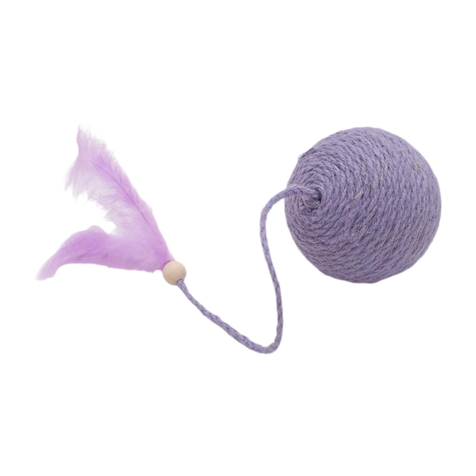 Enakshi Cat Ball Toy Clawing Kitten Toy Feline Play Toy Exercise And Fun Interactive Purple|Pet Supplies | Cat Supplies | Toys