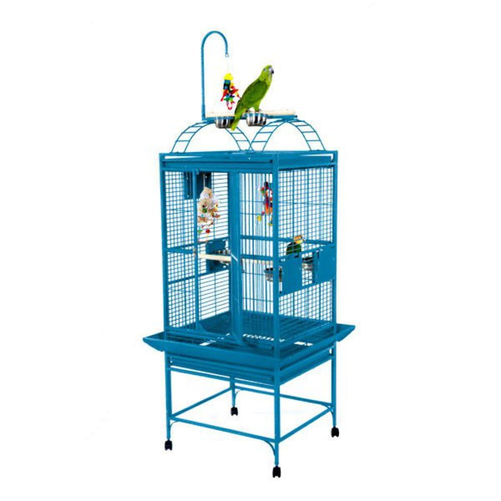 A&E Cage Co. Play Top Cage with 5/8 Bar Spacing, 18x18, Blue