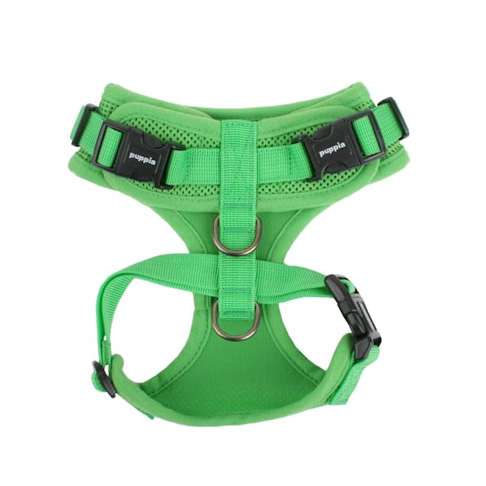 Authentic Puppia Ritefit Harness With Adjustable Neck, Green, Extra-Large