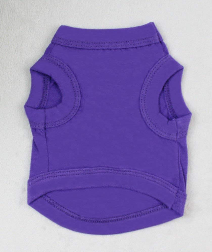 Alroman Dogs Shirts Purple Vest Clothing For Dogs Cats M Dog Vacation Shirt Male Female Dog Clothing Puppy Summer Clothes Girls Boys Cotton Summer Shirt Small Dog Cat Pet Clothes Vest T-Shirt Apparel