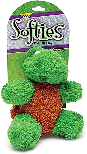 Booda Pet Products Softies Terry Toby Turtle Dog Toy [Set Of 2]