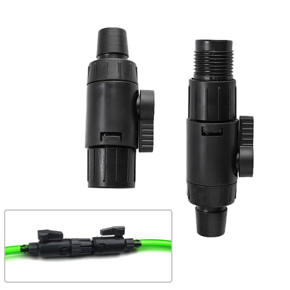 Jeanoko Fish Tank Pipe Valve Quick Release Joint Aquarium Hose Valve Pipe Valve Water Flow Control Valve(16mm Valve: 18cm/7.1inc