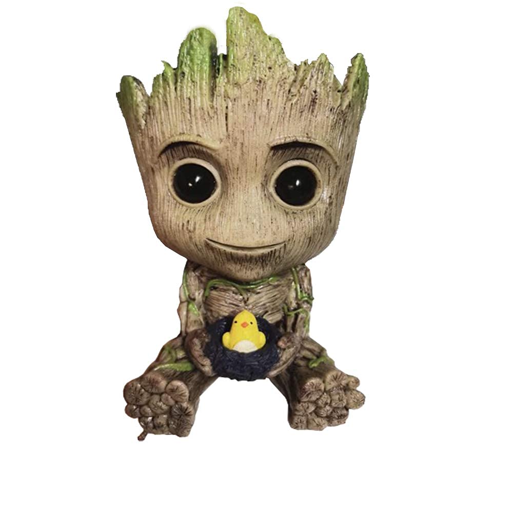 Teemo Aquarium Groot Air Bubbler Decorations, Air Bubbler Decorations For Fish Tank.(Large Size 3.75'X5.7'X3.5')