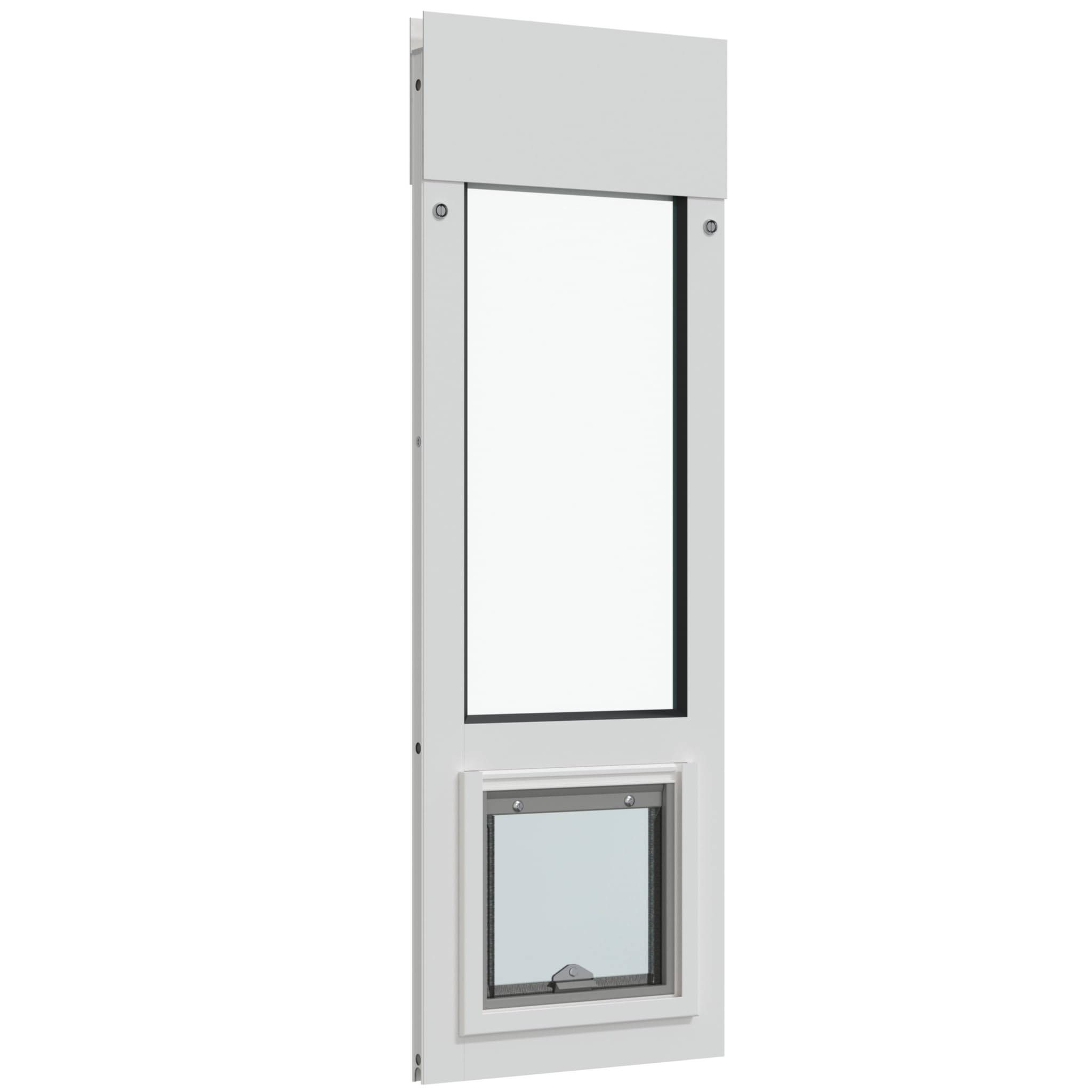 Liberty Cat Door for Horizontal Windows| Cat Door for Vinyl Windows | Sturdy Design for Window Insert | White Frame | 35 - 36.5