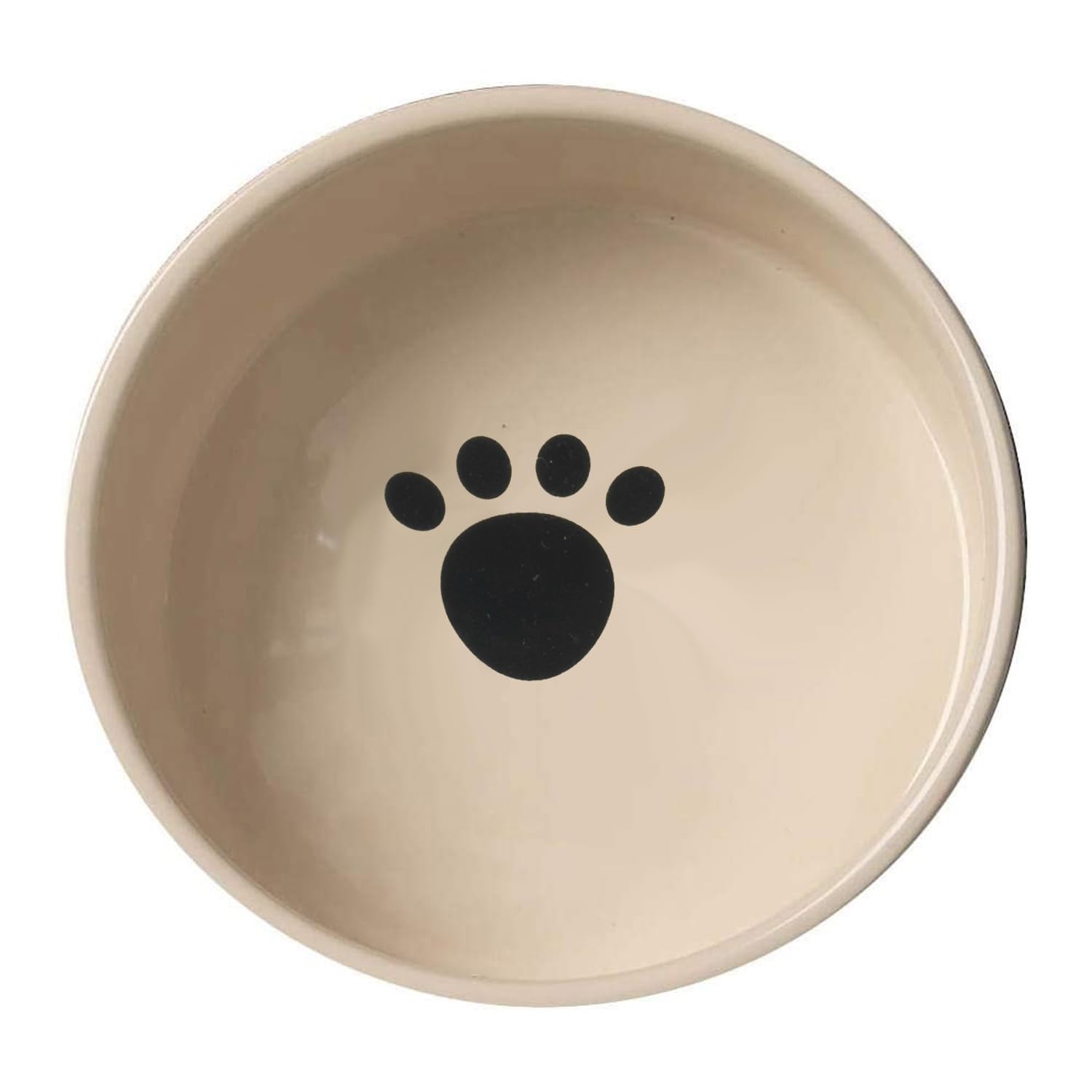 Petrageous 10001 Vintage Stoneware Dog Water Bowl With 2 Cup Capacity 5 Inch Diameter By 2 Inch Tall Great For Small And Medium