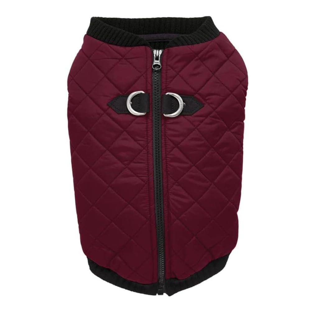 Gooby - Fashion Vest, Small Dog Sweater Bomber Jacket Coat with Stretchable Chest, Purple, X-Large