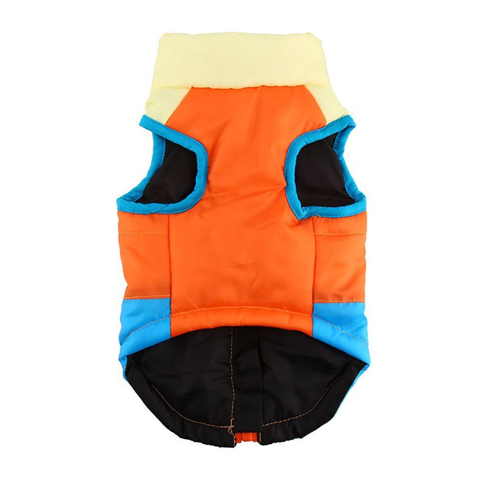 Marupet Winter Windproof Warm Dog Coat - Small Medium Dogs, Not Suitable For Big Dogs - Waterproof, Apricot/Orange/Blue, Xxs