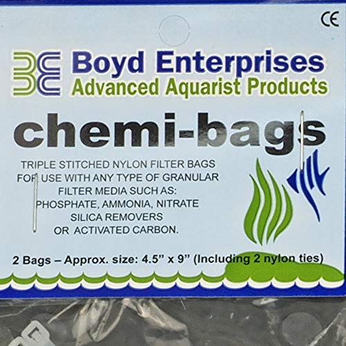 Boyd Enterprises Abe16720 2-Pack Chemi-Bags With Ties For Aquarium
