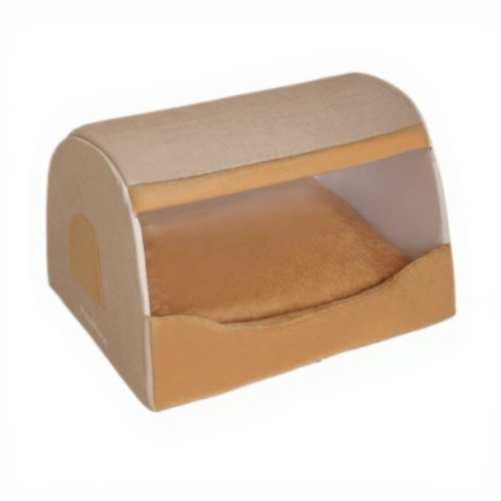 Club BollywoodDog House Bed, Insulated, Removable Cover, Indoor Snug Kennel for Moderate to Large Dogs Khaki Brown 55x43x40cm|Ho