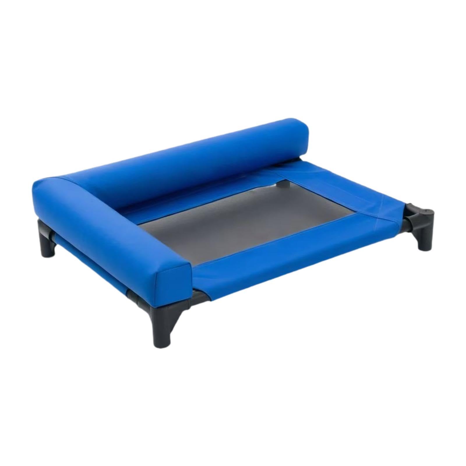 CALANDIS Elevated Dog Bed Sleeping Mat Washable Pet Cot for Bedroom Patio Living Room Blue | Beds | Dog Supplies