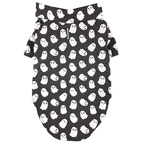 Doggie Design Holiday Camp Shirts - Halloween Ghosts (Small)