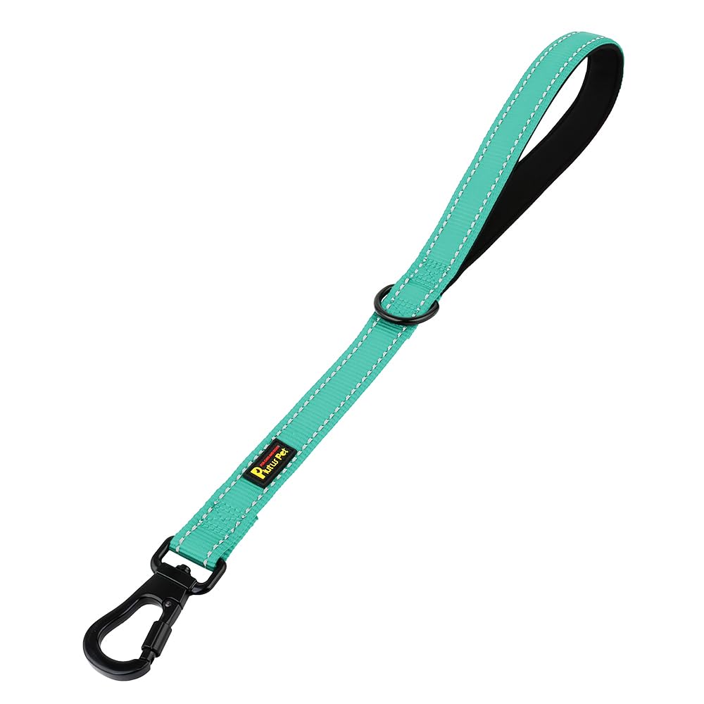 Plutus Pet Short Training Dog Leash With Padded Handle For Medium Large Dogs,18 Inch Heavy Duty Strong Traffic Leash With Carabi