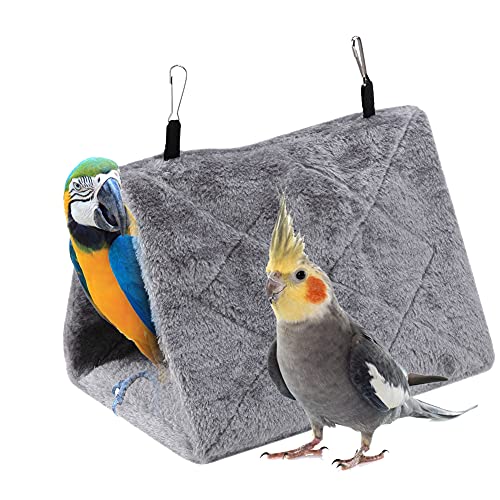 Peony Parrot Hammock Bird Nest Warm Soft Plush Hammock Hanging Cage Tent For Birds Parrot Winter Warm Bed Pet Toy Pouch Cotton B