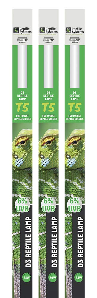Reptile Systems T5 Ferguson Zone 2 Reptile Lamp - 24-in, 24-watt - Light for Reptiles, Chameleons & Geckos - Ideal for Tanks & V