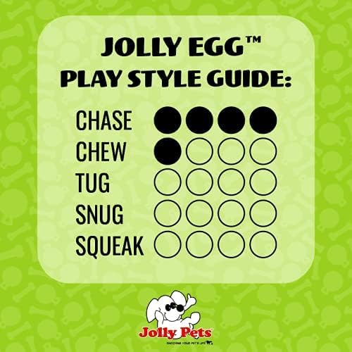Jolly Pets Jolly Egg Dog Toy, 8 Inches/Medium, Yellow